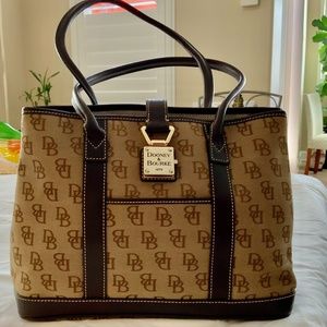 Dooney & Burkey  Canvas Shoulder Handbag